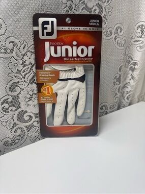 FootJoy Junior Golf Glove Packaging - Black, White